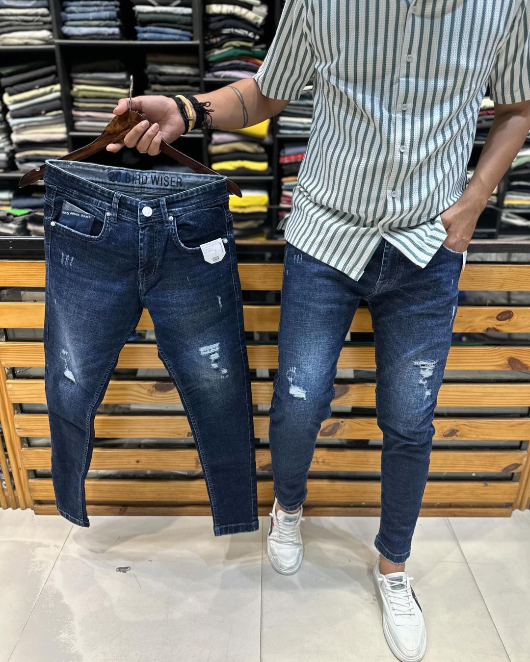 Fashion mens denim trends 2018